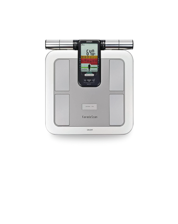 Omron Karada Scan Body Composition Monitor HBF-375, 140 KG, Silver