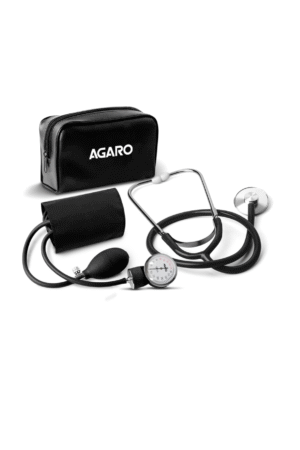 AGARO SP102 Aneriod Type Sphygmomanometer With Stethoscope, Manual Arm Blood Pressure Monitor