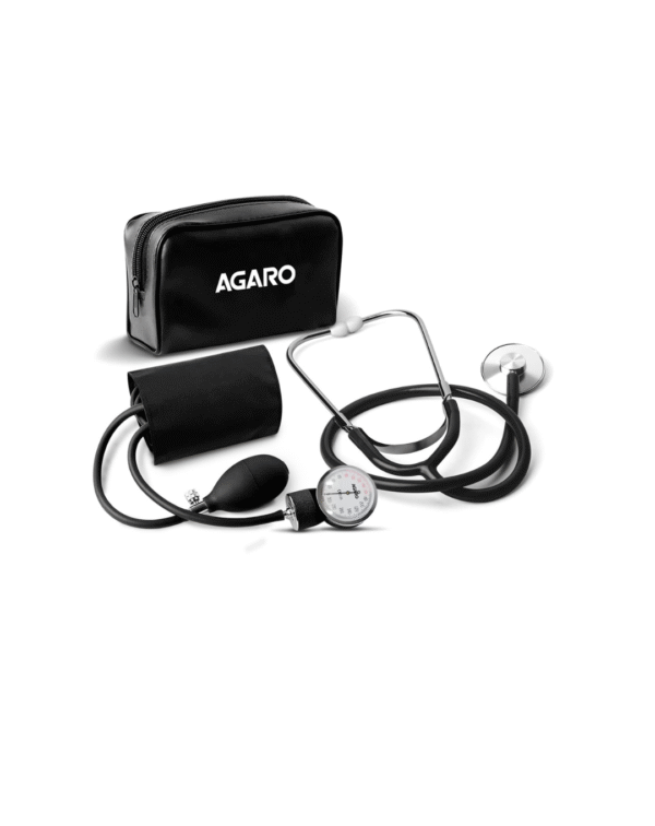 AGARO SP102 Aneriod Type Sphygmomanometer With Stethoscope, Manual Arm Blood Pressure Monitor