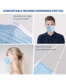TeeBustrr Unisex Non Woven Face Mask (Blue)