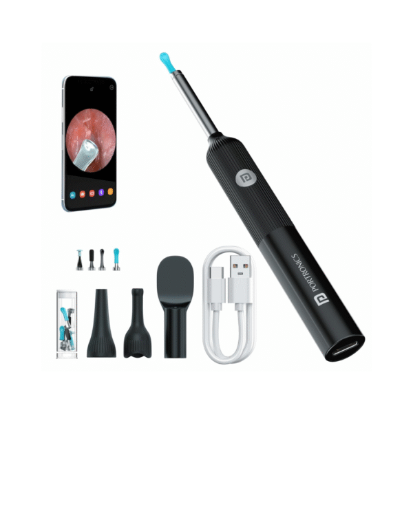 Portronics Cleansify Ear Endoscope Otoscope/Wax Cleaner with 1080p FHD Camera with Ultra fine 4.5mm Lens