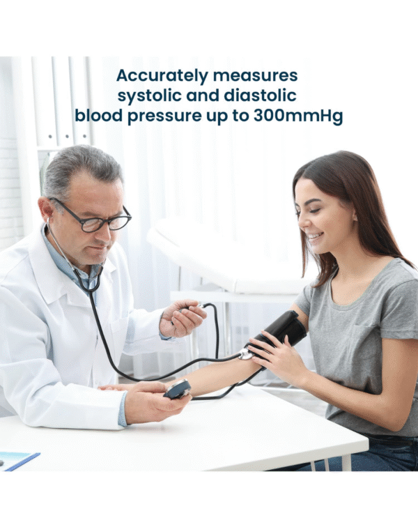 AGARO SP102 Aneriod Type Sphygmomanometer With Stethoscope, Manual Arm Blood Pressure Monitor - Image 2