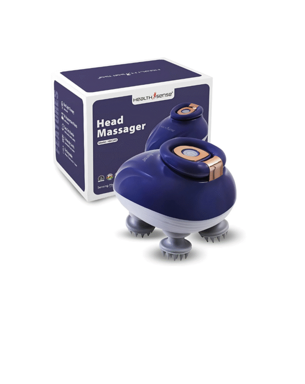 HealthSense Rechargeable Head Massager Machine with 96 Silicone Points