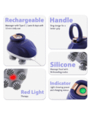 HealthSense Rechargeable Head Massager Machine with 96 Silicone Points