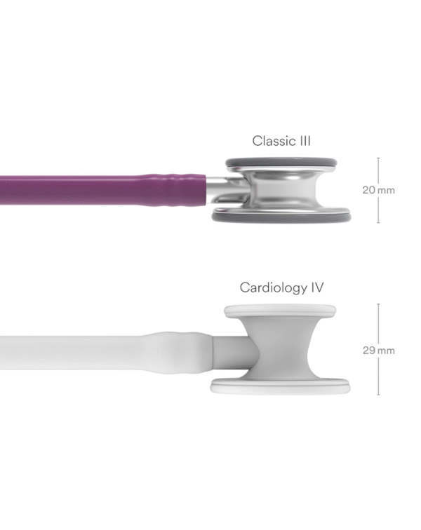 Classic III Monitoring Stethoscope, Plum Tube, 27 inch, 5831 - Image 4