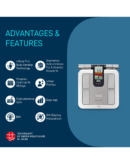 Omron Karada Scan Body Composition Monitor HBF-375, 140 KG, Silver
