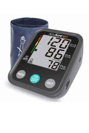AccuSure Blood Pressure Monitor Fully Automatic Digital Large Display And Adjustable Arm-Cuff Comes