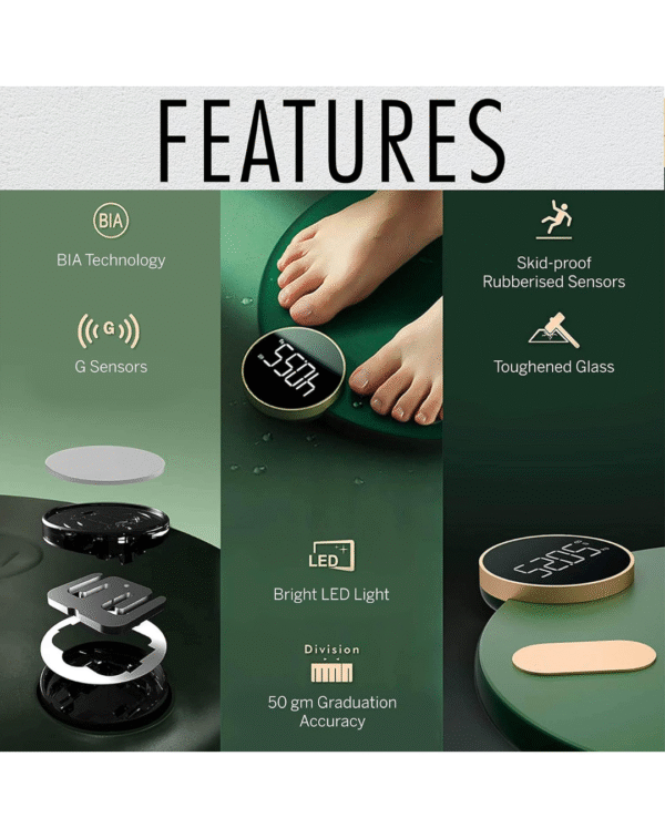 HealthSense Bluetooth BMI Weight Machine - Image 4
