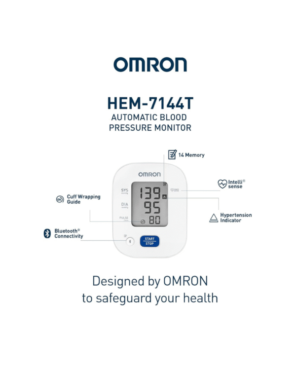Omron HEM 7361T Bluetooth Blood Pressure Monitor - Image 2