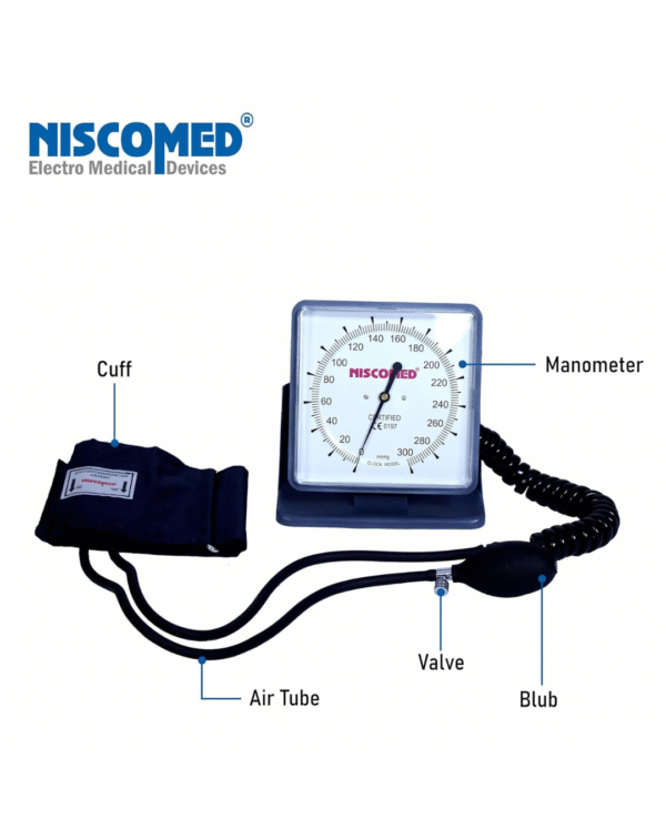 Niscomed PW-217 Manual Sphygmomanometer Aneroid Blood Pressure Apparatus - Image 4
