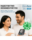 AccuSure Blood Pressure Monitor Fully Automatic Digital Large Display And Adjustable Arm-Cuff Comes