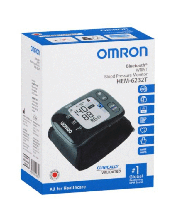 Omron HEM 6232T Wrist Blood Pressure Monitor (Black) - Image 4