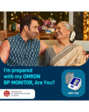Omron HEM 7124 Fully Automatic Digital Blood Pressure Monitor with Intellisense Technology