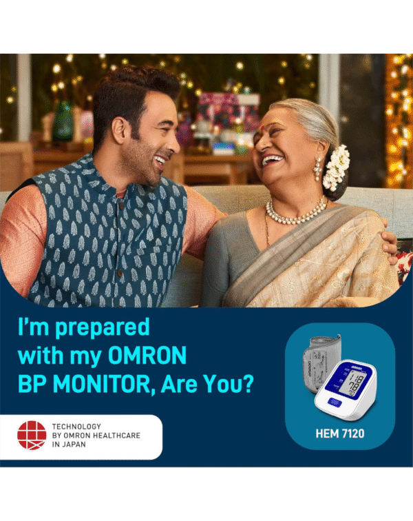 Omron HEM 7124 Fully Automatic Digital Blood Pressure Monitor with Intellisense Technology - Image 2