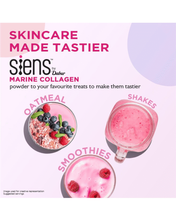 Siens By Dabur Hydrolyzed Marine Collagen-100g - Image 4