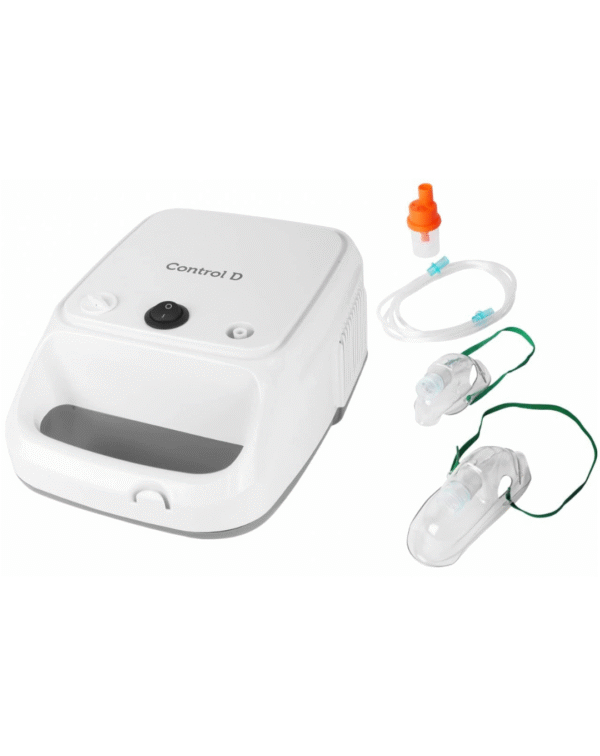 Control D Expert Nebulizer with Complete Kit for Kids & Adults Nebulizer (White)