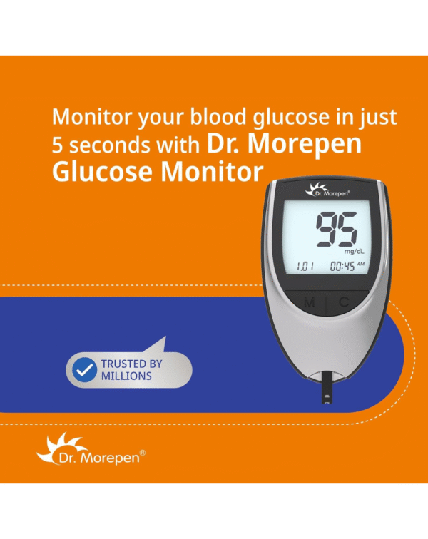 Dr. Morepen BG-03 Gluco One Glucometer Combo, 50 Strips (Multicolor) - Image 5