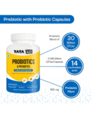 Tata 1mg Probiotics 30 Billion CFUs+ Capsules with Prebiotic Fiber- 60 Count