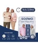 Solimo Adult Diapers Pant Style | Medium Size