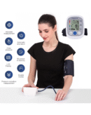 Control D Homely CPort BP Monitor Automatic Accurate Digital Blood Pressure Checking Machine Upper Arm Portable Digital Blood Pressure Monitor BP Machine (White, Silver)