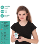 Control D Advanced Digital Diabetes Glucose Blood Sugar Testing Monitor with 50 Strips of Glucometer (White, Green)