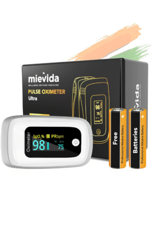Mievida Finger Tip Pulse Oximeter - OLED Display, Hi/Low SpO2, Pulse Rate Indicator