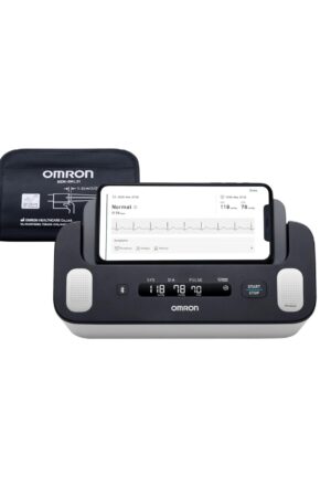Omron Complete ECG Machine + BP Monitor Built in Bluetooth Technology; AFib, Tachycardia, Bradycardia & Hypertension Monitoring