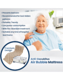 Dr Trust Air Mattress Anti Decubitus Air Pump and Bubble Mattress (Brown)