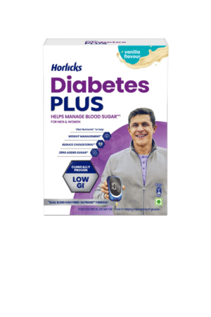 Horlicks Diabetes Plus, Vanilla, 400g | Helps Manage Blood Sugar