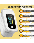Mievida Finger Tip Pulse Oximeter - OLED Display, Hi/Low SpO2, Pulse Rate Indicator