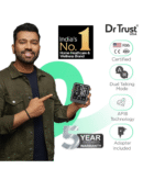 Dr Trust Atrial Fibrillation Automatic Dual Talking Digital BP Monitor Machine (Black)