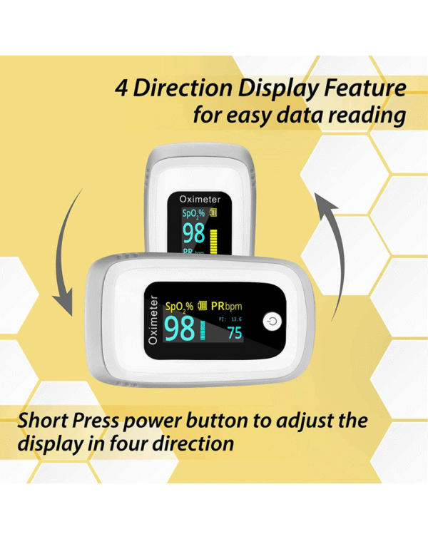 Mievida Finger Tip Pulse Oximeter - OLED Display, Hi/Low SpO2, Pulse Rate Indicator - Image 4