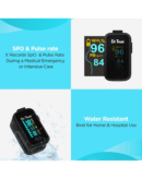 Dr Trust Signature Series Finger Tip Pulse Oximeter With Audio Visual Alarm (Midnight Black)