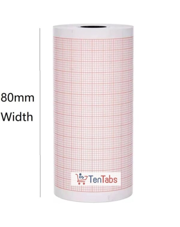 TenTabs CMS ECG Paper Roll For 300G (Size: 80mm X 20m) - Image 3