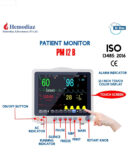 Patient Monitor System with 5 Parameters - SpO2, ECG, NIBP