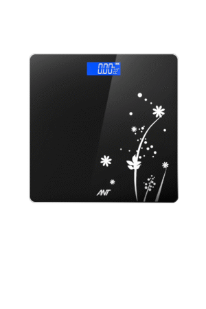 ANT Flora Bud Digital Weighing Scale, Highly Accurate Digital Bathroom Body Scale, Precisely Measures Weight up to 180Kg LCD