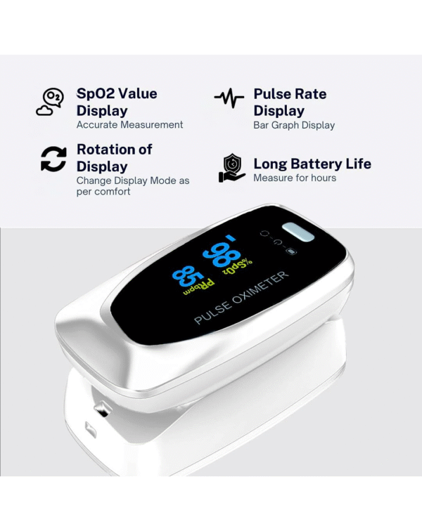 Contec CMS50DL Pulse Oximeter, Blood Oxygen Saturation & Heart Rate Monitor - Image 2