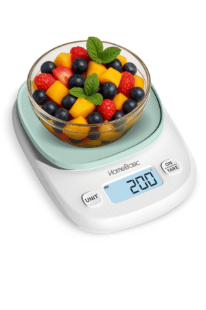 HOMEBASIC Digital Kitchen Weighing Scale 5Kg, High-Precision 0.1g Accuracy