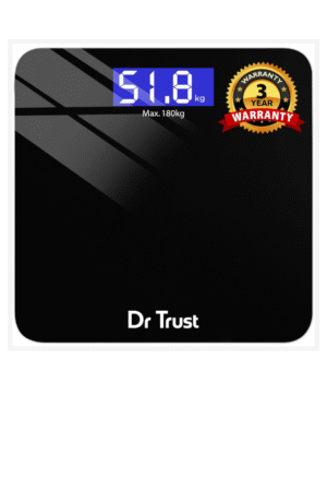 Dr Trust (USA) Electronic Zen Rechargeable Digital Personal Weighing Scale for Human Body with Temperature Display