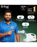 Dr Trust USA Compressor Nebulizer Machine Complete Kit for Adults and Kids with Mask (White)