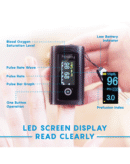 Hesley Pulse Oximeter Fingertip, Oxygen Saturation Monito