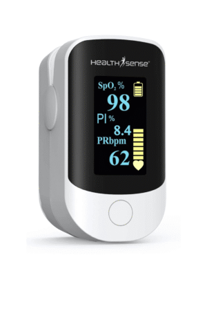 HealthSense Pulse Oximeter, SpO2 Fingertip Monitor