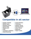 SHREYANS 80mm Thermal Receipt Printer with Auto Cutter (USB+Bluetooth+WiFi)