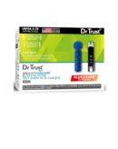 Dr Trust USA Gold Standard Blood Glucose Test Strips Plus Lancets - 50 Strips (Black)