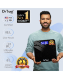 Dr Trust (USA) Electronic Zen Rechargeable Digital Personal Weighing Scale for Human Body with Temperature Display