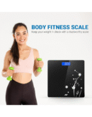 ANT Flora Bud Digital Weighing Scale, Highly Accurate Digital Bathroom Body Scale, Precisely Measures Weight up to 180Kg LCD