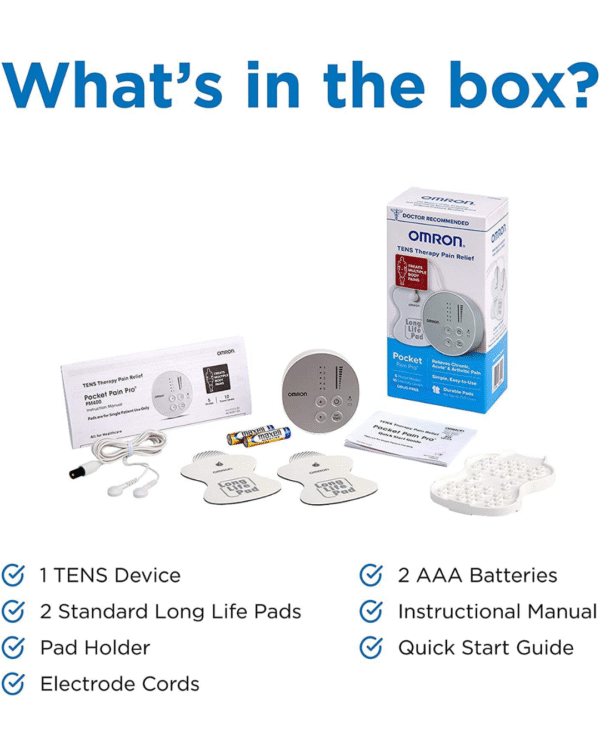 Omron Electric TENS Massager & Nerve Stimulator device for full Body Pain Relief Click to see full view Omron Electric TENS Massager & Nerve Stimulator device for full Body Pain Relief - Image 4