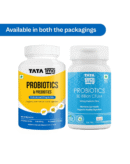 Tata 1mg Probiotics 30 Billion CFUs+ Capsules with Prebiotic Fiber- 60 Count