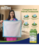 Friends Classic Disposable Underpads,Soft & Super Absorbency - 60x90 cm
