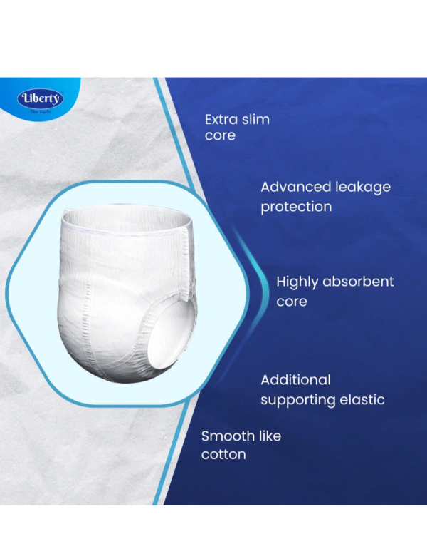 Liberty Eco Adult Diaper Pants, Medium (M) Size, 60 Count - Image 4